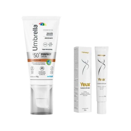Kit – Umbrella Perfect Skin Tono Oscuro + Yeux Contorno de Ojos Hidrisage