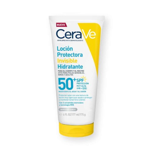 CERAVE Protector Solar Loción Invisible Hidratante SPF50+ X 177Ml