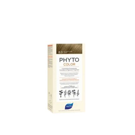 PHYTO Tinte Permanente 8,3 Rubio Claro Dorado