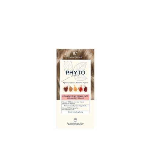 PHYTO Tinte Permanente 8,1 Rubio Claro Cenizo