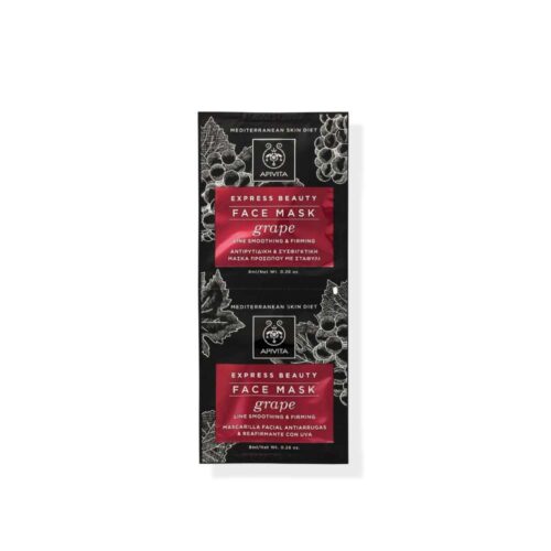 APIVITA Express Beauty Face Mask – Grape 2X8 ml