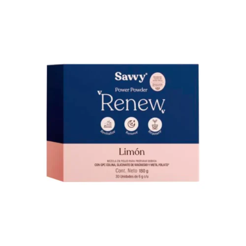 SAVVY Power Powder Renew Sabor A Limon X 30 Sachets