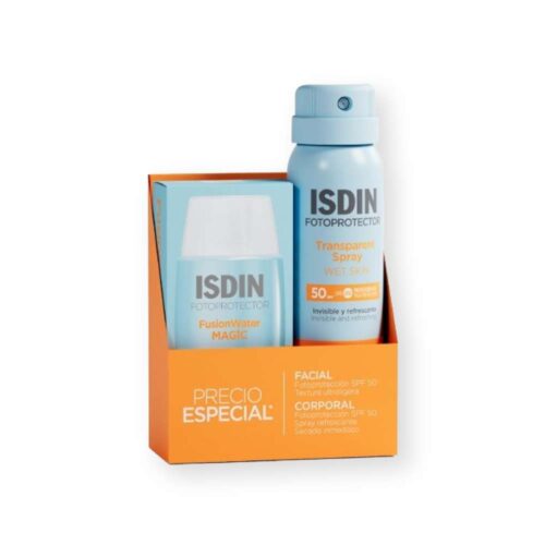 KIT ISDIN Fusion Water Magic+Transparent Spray 100Ml