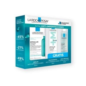 LA ROCHE POSAY Kit Effaclar Serum X 30Ml+ Duo Mini 15Ml+Agua Micelar 50Ml