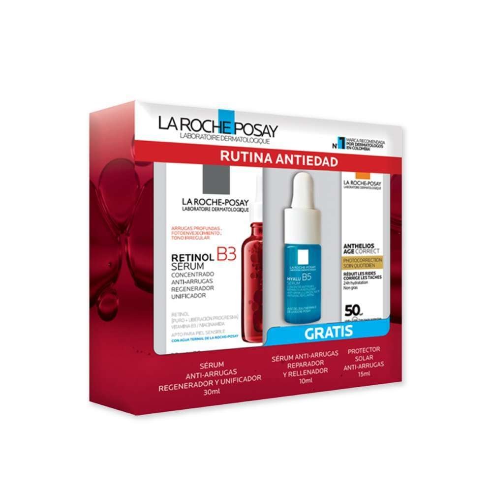 LA ROCHE POSAY Kit Retinol B3 Sérum + Hyalu B5 Sérum + Anthelios Age Correct
